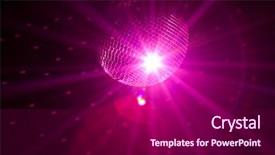  Presentation with party - Slides enhanced with party lights background background and a dark gray colored foreground
