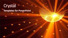  Presentation with party - Amazing theme having party lights background backdrop and a tawny brown colored foreground
