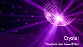  Presentation with party lights - Beautiful slide deck featuring party lights background backdrop and a violet colored foreground