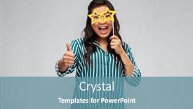  Presentation with party - Amazing presentation having party-props-photo-booth backdrop and a teal colored foreground