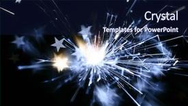  Presentation with wildland fire - Presentation theme consisting of party sparkles background - sparkler fire background and a navy blue colored foreground