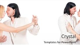  Presentation with dancing - Audience pleasing theme consisting of party tango - pair dancing dances isolated backdrop and a  colored foreground