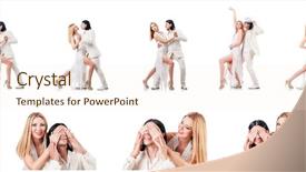  Presentation with concert band dancing - Audience pleasing PPT layouts consisting of party tango - pair dancing dances isolated backdrop and a  colored foreground