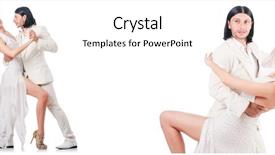  Presentation with dancing - Theme having party tango - pair dancing dances isolated background and a  colored foreground