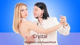  Presentation with dance beautiful couple dancing ballroom - Slide set enhanced with party tango - pair dancing dances background and a lemonade colored foreground