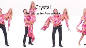  Presentation with pair - PPT layouts consisting of party tango - pair dancing isolated background and a lemonade colored foreground