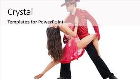  Presentation with pair - PPT layouts enhanced with party tango - pair of dancers isolated background and a  colored foreground