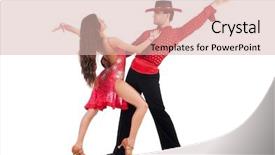 Presentation with pair of gloves - Cool new PPT layouts with party tango - pair of dancers isolated backdrop and a  colored foreground