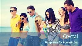  Presentation with shells beach summer holiday - Amazing presentation theme having party time - summer holidays vacation happy people backdrop and a  colored foreground