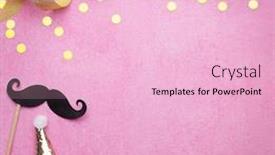  Presentation with space time - Theme consisting of party-time-decorations-with-champagne background and a lemonade colored foreground