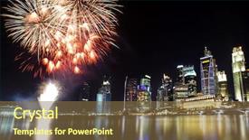  Presentation with party time - Slides featuring party time in the southeast background and a  colored foreground