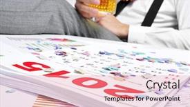  Presentation with new years - PPT theme having years party with a 2015 background and a  colored foreground