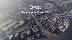  Presentation with hollywood - Audience pleasing slides consisting of pasadena 110 freeway interchange backdrop and a gray colored foreground