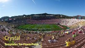  Presentation with wisconsin - Presentation theme enhanced with pasadena-ca-jan-2 background and a tawny brown colored foreground