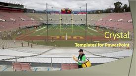  Presentation with lions - Presentation theme consisting of pasadena-ca-jan-2 background and a coral colored foreground