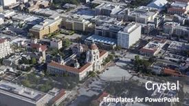 Presentation with downtown los angeles - Amazing slide deck having pasadena near los angeles california backdrop and a dark gray colored foreground