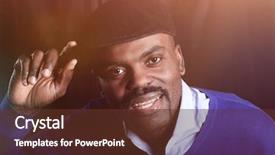  Presentation with black business - Audience pleasing presentation theme consisting of pasar modal - black business man overturned hat backdrop and a tawny brown colored foreground