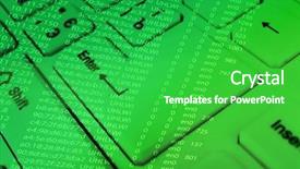  Presentation with code - Audience pleasing PPT layouts consisting of pascal - computer keyboard with program code backdrop and a shamrock green colored foreground