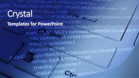  Presentation with code - Cool new presentation theme with pascal - computer keyboard with program code backdrop and a navy blue colored foreground