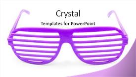  Presentation with party - Cool new presentation theme with pasrty products - extravagant party goggles backdrop and a white colored foreground