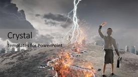  Presentation with overcoming crisis - Cool new slides with pass fail - overcoming crisis break mixed media backdrop and a light gray colored foreground