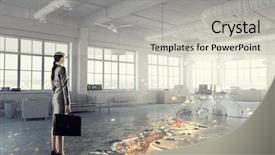  Presentation with overcoming crisis - Cool new presentation theme with pass fail - overcoming crisis break mixed media backdrop and a light gray colored foreground