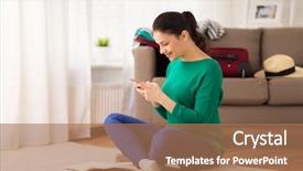  Presentation with passport travel - Colorful theme enhanced with pass network - vacation tourism travel and people backdrop and a coral colored foreground