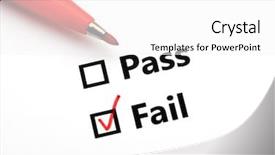  Presentation with narrative pen - Amazing presentation theme having pass or fail with red backdrop and a white colored foreground