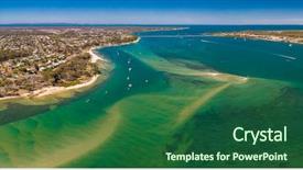  Presentation with queensland - Amazing presentation theme having passage - aerial drone view of south backdrop and a ocean colored foreground