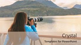  Presentation with lens - Audience pleasing slide deck consisting of passage cruise tourist vacation adventure backdrop and a lemonade colored foreground