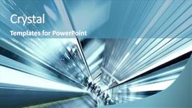  Presentation with abstract - Slides with passage time - abstract angle of view background and a teal colored foreground