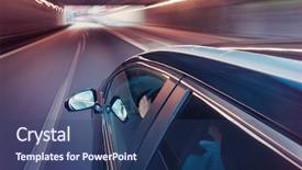  Presentation with roof - Audience pleasing PPT layouts consisting of passenger car seen backdrop and a ocean colored foreground