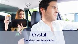  Presentation with coffee cup - Beautiful slide set featuring street photo a beautiful muslim woman in traditional dress on the background of the european building tatarstan backdrop and a dark gray colored foreground