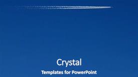  Presentation with vapor - Cool new PPT theme with clear blue sky vapor backdrop and a ocean colored foreground