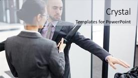  Presentation with detector - Cool new theme with passengers with metal detector backdrop and a lemonade colored foreground