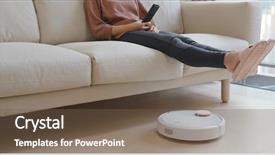  Presentation with lift - Presentation design having passing - woman lift up the feet background and a tawny brown colored foreground