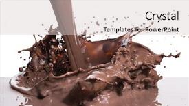  Presentation with passion - Audience pleasing PPT theme consisting of passion action - splashing hot chocolate isolated backdrop and a  colored foreground