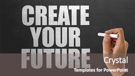  Presentation with create - PPT layouts consisting of passion career - create your future background and a gray colored foreground