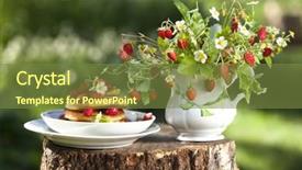  Presentation with passion - Audience pleasing slide deck consisting of passion fruit flower - bouquet of strawberry and pancakes backdrop and a tawny brown colored foreground