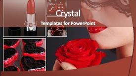  Presentation with color - Audience pleasing PPT layouts consisting of passion fruit flower - red color images in collage backdrop and a  colored foreground