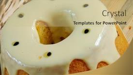  Presentation with passion fruit - Presentation having passion fruit background and a coral colored foreground