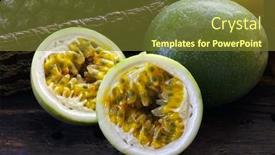  Presentation with passion - PPT layouts enhanced with passion fruit background and a tawny brown colored foreground