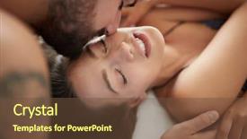  Presentation with man vs woman - Cool new slides with passion intimacy - passionate kisses romantic man backdrop and a  colored foreground