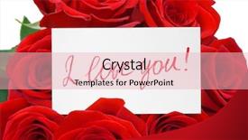  Presentation with pink and white roses country - Slides having passion statement - card and roses isolated background and a lemonade colored foreground