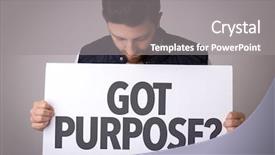  Presentation with purpose - Audience pleasing PPT layouts consisting of passion statement - got purpose backdrop and a gray colored foreground