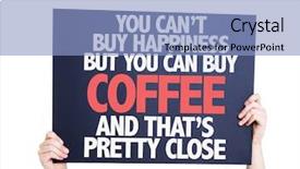  Presentation with cans canned tuna isolated - Cool new presentation with passion week - you cant buy happiness backdrop and a light blue colored foreground