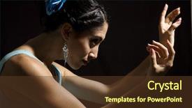  Presentation with black girl - Colorful slide set enhanced with  backdrop and a  colored foreground