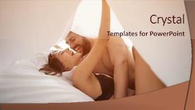  Presentation with movie theater loving couple - Audience pleasing PPT theme consisting of passions - passionate happy loving couple backdrop and a lemonade colored foreground