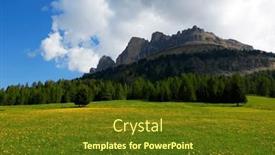  Presentation with italy - Presentation theme having passo-costalunga-in-dolomites-italy background and a tawny brown colored foreground