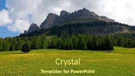  Presentation with italy - Presentation consisting of passo-costalunga-in-dolomites-italy background and a tawny brown colored foreground